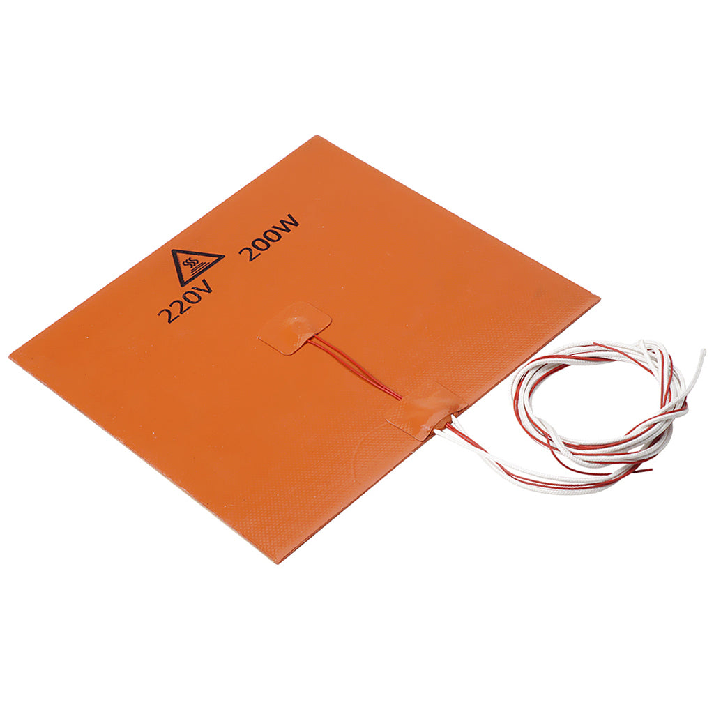 220V 750W Silicone Rubber Heating Heater for 3D Printer Heated Bed 200x200x3mm200w