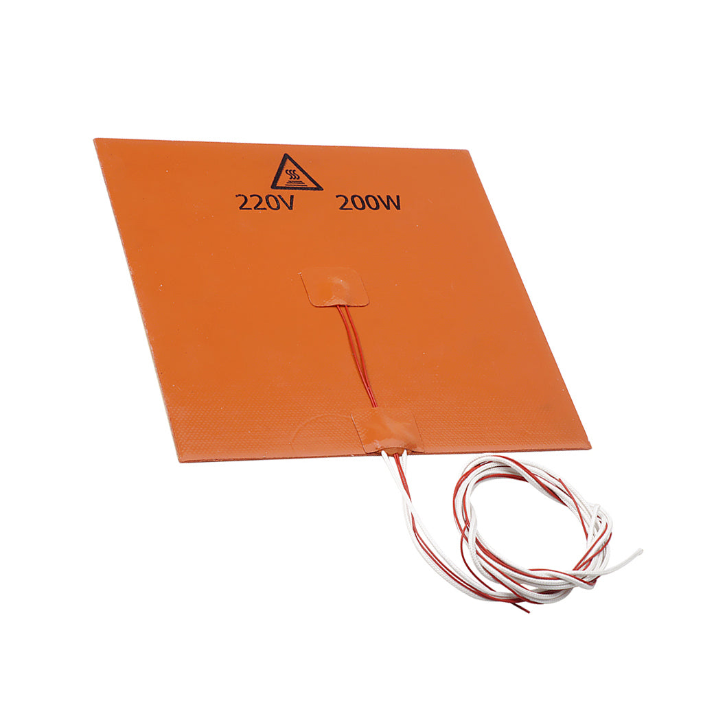 220V 750W Silicone Rubber Heating Heater for 3D Printer Heated Bed 200x200x3mm200w