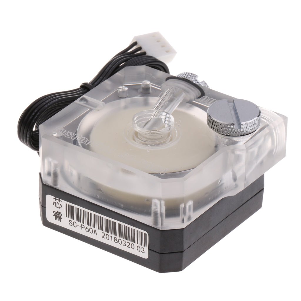 SC-P60A 450L/h Computer Warer Cool CPU Pump DDC Water-Pump DC12V Transparent