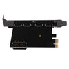 4 Ports PCI-E to USB 3.0 Super Speed PCI Express Riser Card Adapter for PC