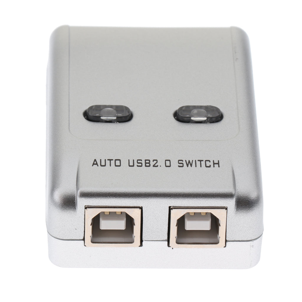 USB 2.0 Sharing Switch Selector 1 in 2 out Switcher Adapter For PC Printer