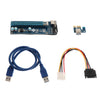 USB3.0 PCI-E 1x to 16x Graphics Extender Riser Card Adapter Powered Cable