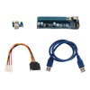 USB3.0 PCI-E 1x to 16x Graphics Extender Riser Card Adapter Powered Cable