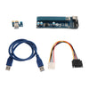 USB3.0 PCI-E 1x to 16x Graphics Extender Riser Card Adapter Powered Cable