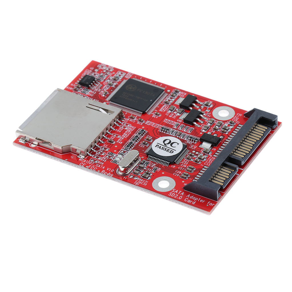 For SD SDHC MMC to SATA Adapter Converter Card