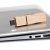 High-speed USB 2.0 Wooden Clip Designed Flash Drives Pen Drive U Disk 64G