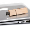 High-speed USB 2.0 Wooden Clip Designed Flash Drives Pen Drive U Disk 128G