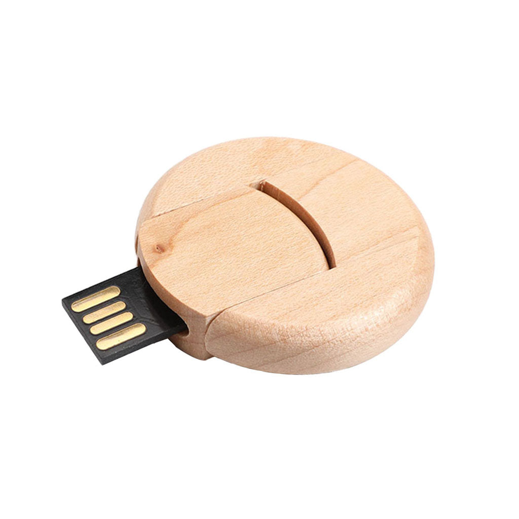 Wood Swivel USB 2.0 Flash Drive U Disk Memory Thumb Stick PC Pen Drive 64G