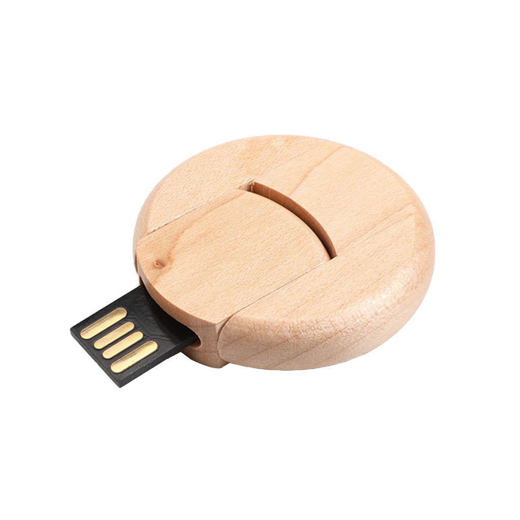 Wood Swivel USB 2.0 Flash Drive U Disk Memory Thumb Stick PC Pen Drive 64G