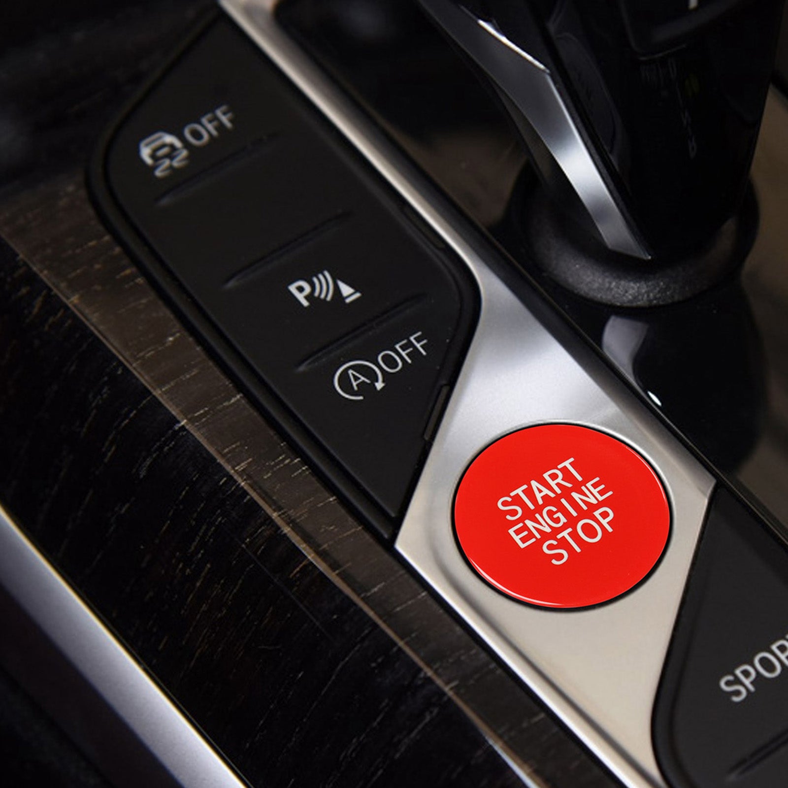 0.8" Car Engine Start Stop Button Cover Trim Car Start Stop Button Caps