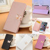 Luxury Flip Slim Wallet Card Magnetic Case Cover for iPhone6 Plus Pink