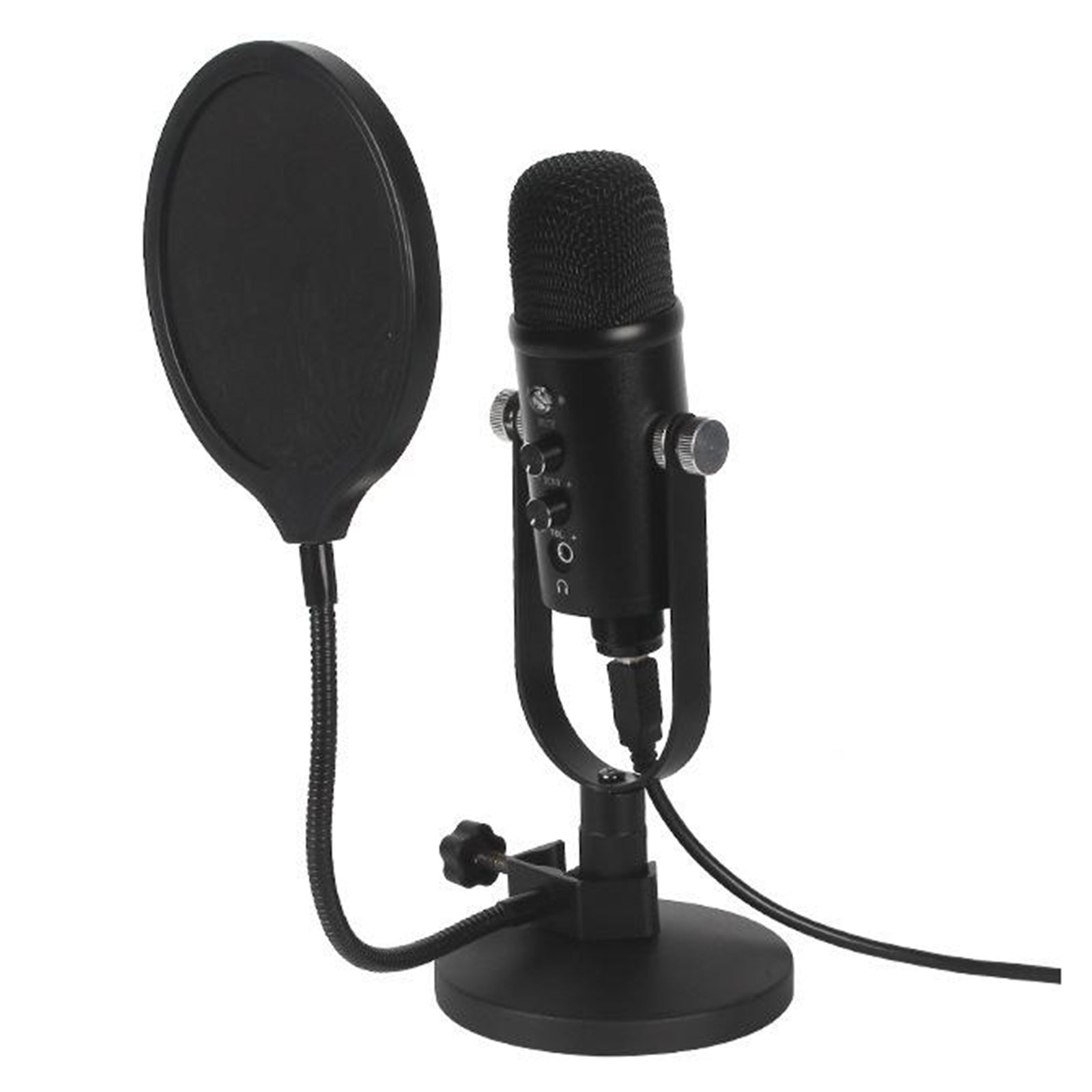 USB Condenser Microphone Kit Studio Broadcast Sound Recording Desk Stand