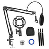 Microphone Scissor Stand Wind Muff Shock Mount Singing Sound Recording