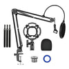 Microphone Scissor Stand Wind Muff Shock Mount Singing Sound Recording