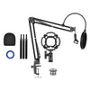 Microphone Scissor Stand Wind Muff Shock Mount Singing Sound Recording