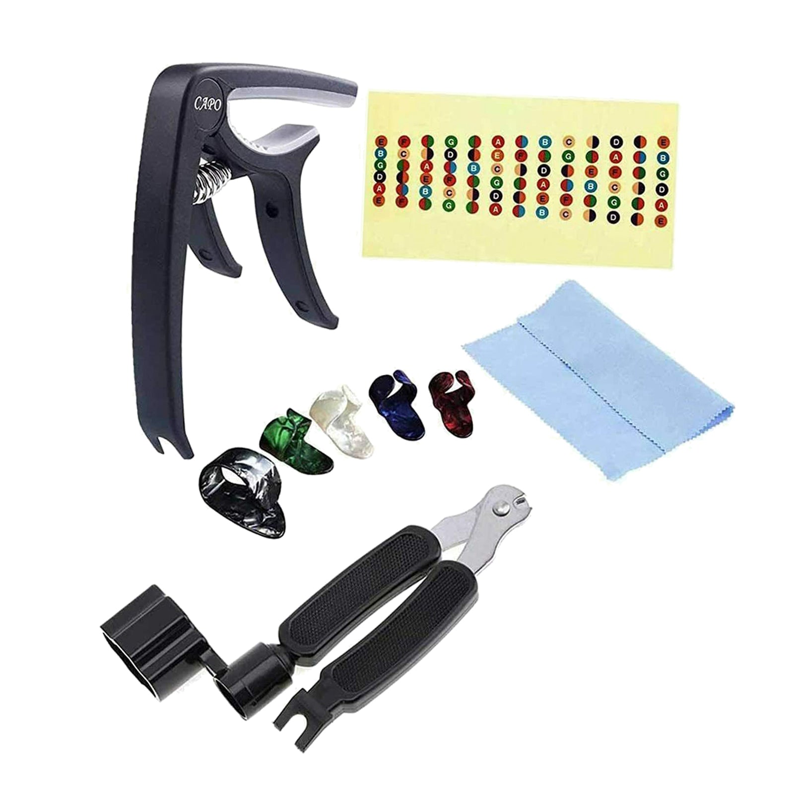 Guitar Care Cleaning Repair Tool Picks Capo String Kit Luthier Maintenance