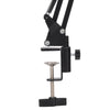 Tabletop Microphone Stand Holder Bracket with 2 Layer Pop Filter Wind Screen