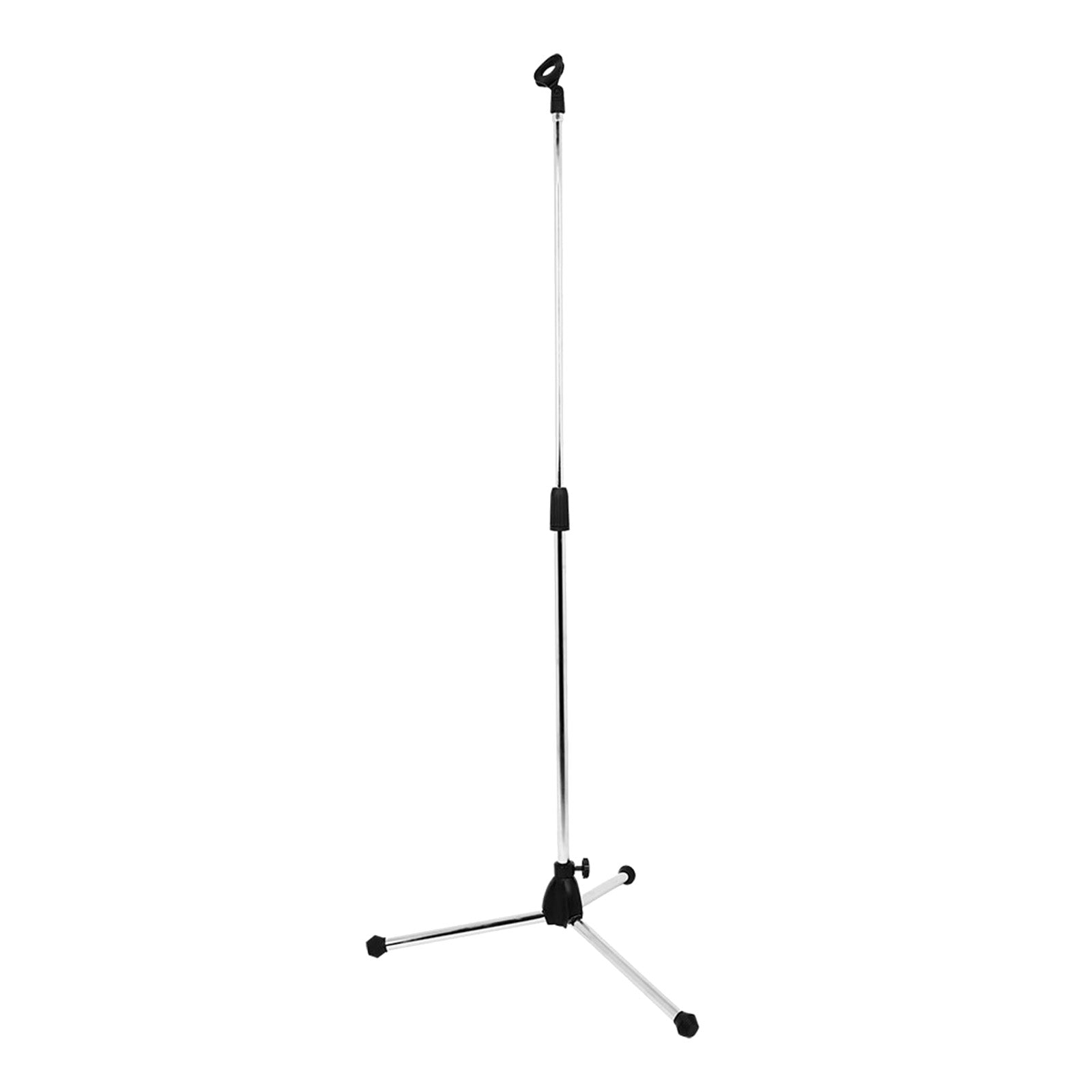 Professional Telescopic Microphone Stand Stage Mic Tripod Holder 2 Mic Clip