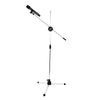 Professional Telescopic Microphone Stand Stage Mic Tripod Holder 2 Mic Clip