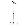 Professional Telescopic Microphone Stand Stage Mic Tripod Holder 2 Mic Clip