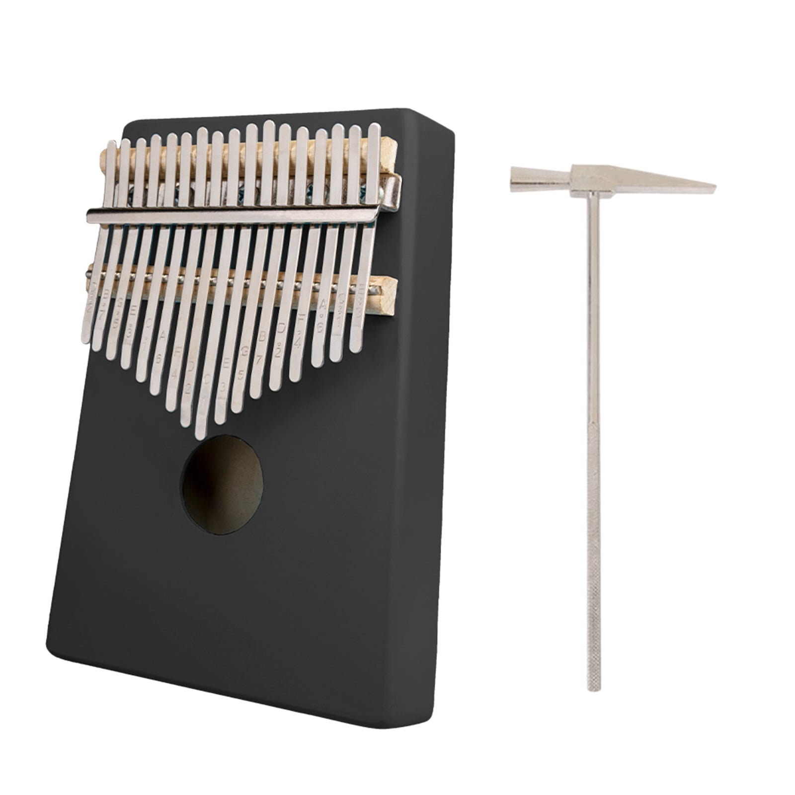 Kalimba 17 Key Thumb Piano Maple African Mbira with Tune Hammer Set Musical