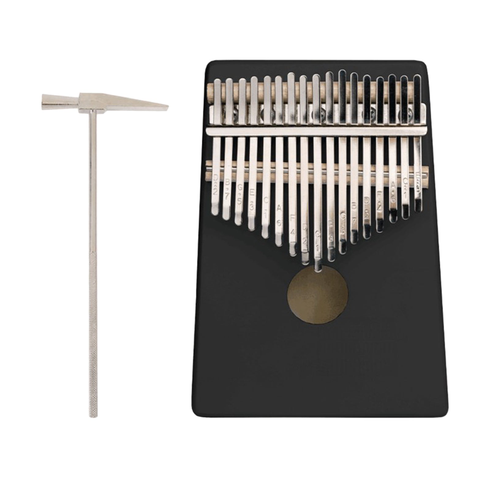 Kalimba 17 Key Thumb Piano Maple African Mbira with Tune Hammer Set Musical