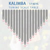 Kalimba Acrylic 17 Keys Transparent Thumb Piano