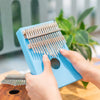 17-Key Kalimba Thumb Piano Toy Maple Finger Piano with Tune Hammer