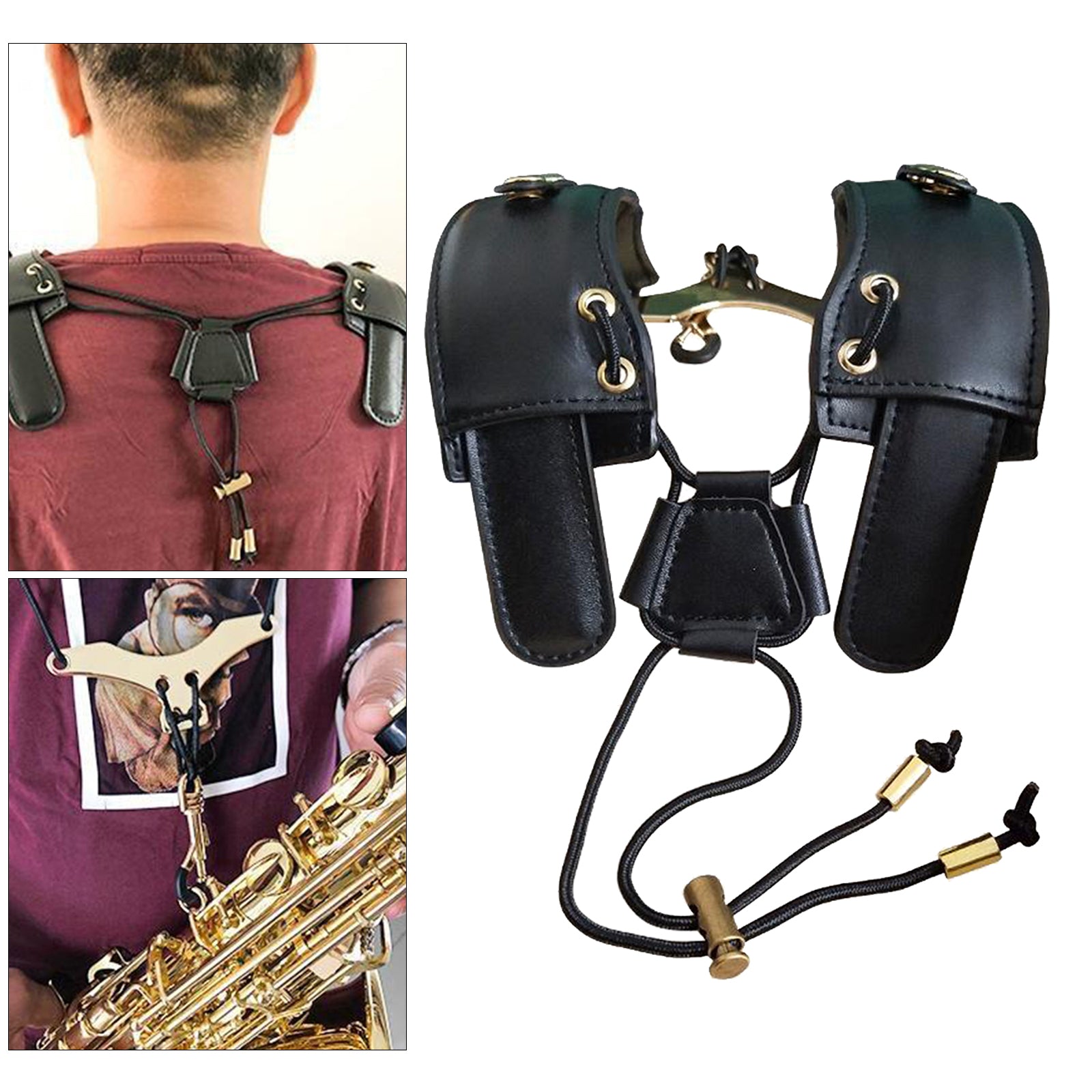 Adjust Shoulder Saxophone Neck Strap Shoulder Belt for Tenor Soprano Sax