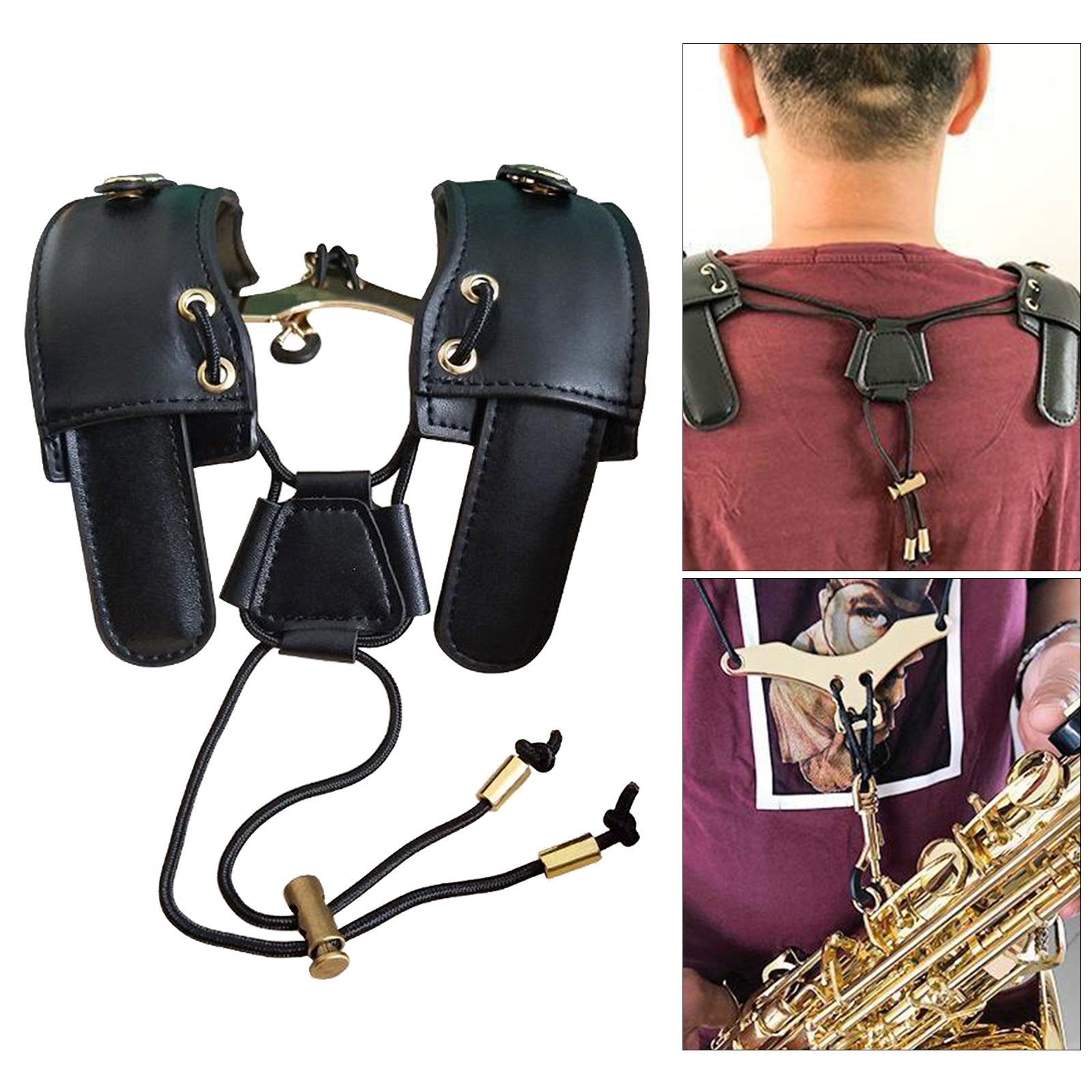 Adjust Shoulder Saxophone Neck Strap Shoulder Belt for Tenor Soprano Sax