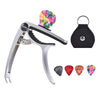 3 In 1 Alloy Universal Guitar Capo for Electric Guitar Parts sliver