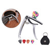 3 In 1 Alloy Universal Guitar Capo for Electric Guitar Parts sliver