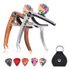 3 In 1 Alloy Universal Guitar Capo for Electric Guitar Parts sliver