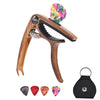 3 In 1 Alloy Universal Guitar Capo for Electric Guitar Parts wood