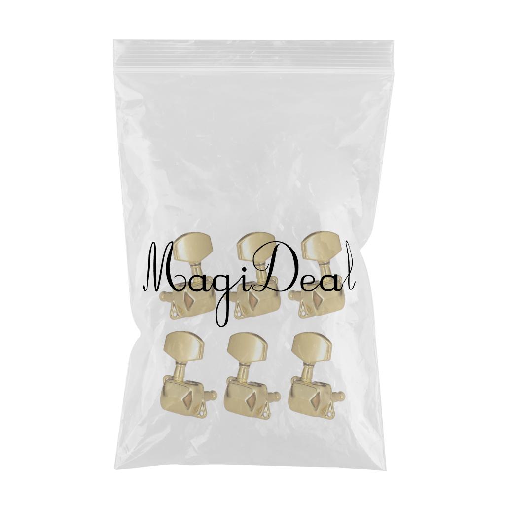 3R3L Golden Electric Folk Guitar Tuning Pegs Machine Heads Tuners