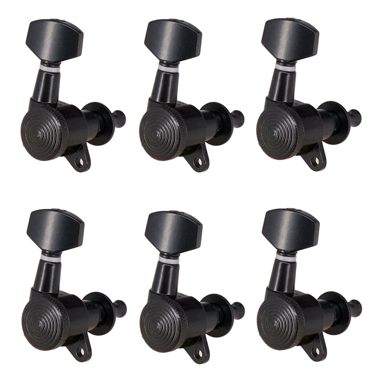 Black Electric Guitar Tuning Pegs Keys Tuners Machine Heads 6R Right Set