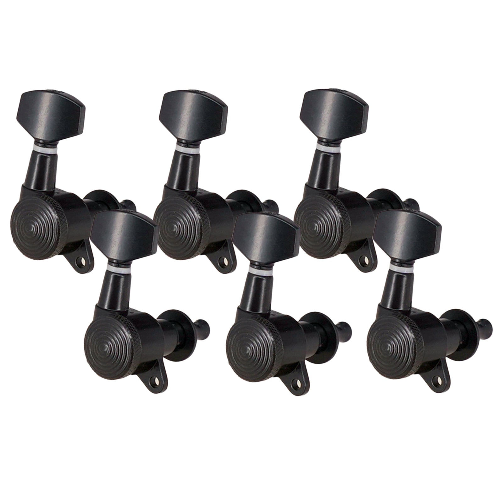 Black Electric Guitar Tuning Pegs Keys Tuners Machine Heads 6R Right Set