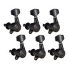 6 Pieces Guitar String Tuning Pegs,Tuner Machine Heads Knobs 6L Black