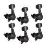 6 Pieces Guitar String Tuning Pegs,Tuner Machine Heads Knobs 6L Black