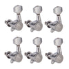 6 Pieces Guitar String Tuning Pegs,Tuner Machine Heads Knobs 6L Silver