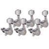 6 Pieces Guitar String Tuning Pegs,Tuner Machine Heads Knobs 6L Silver