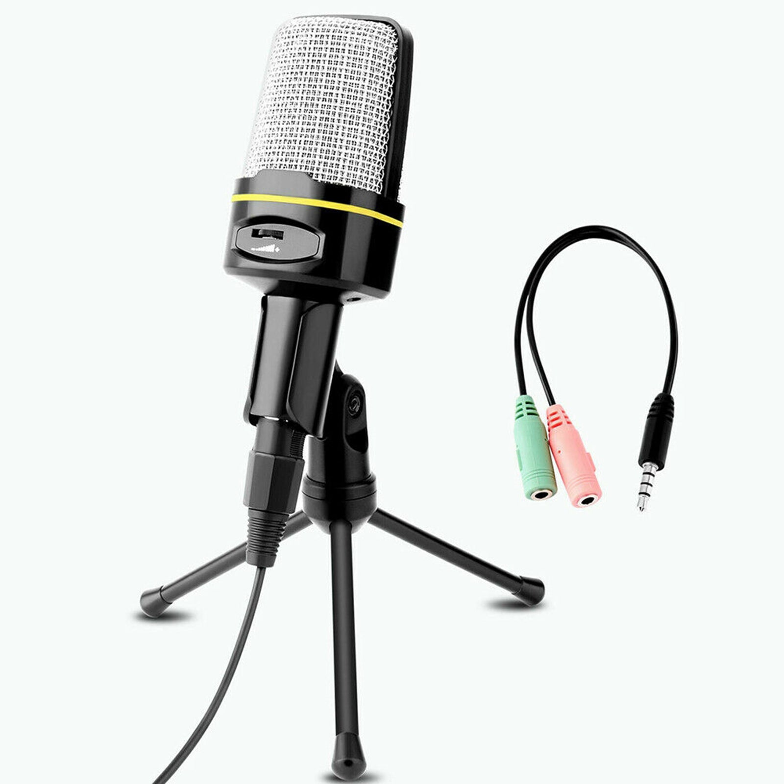 Professional Audio Condenser Microphone Mic Studio Recording with Tripod