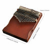 Kalimba Thumb Piano 17 Keys Musical Instruments,Finger Piano Gifts Coffee