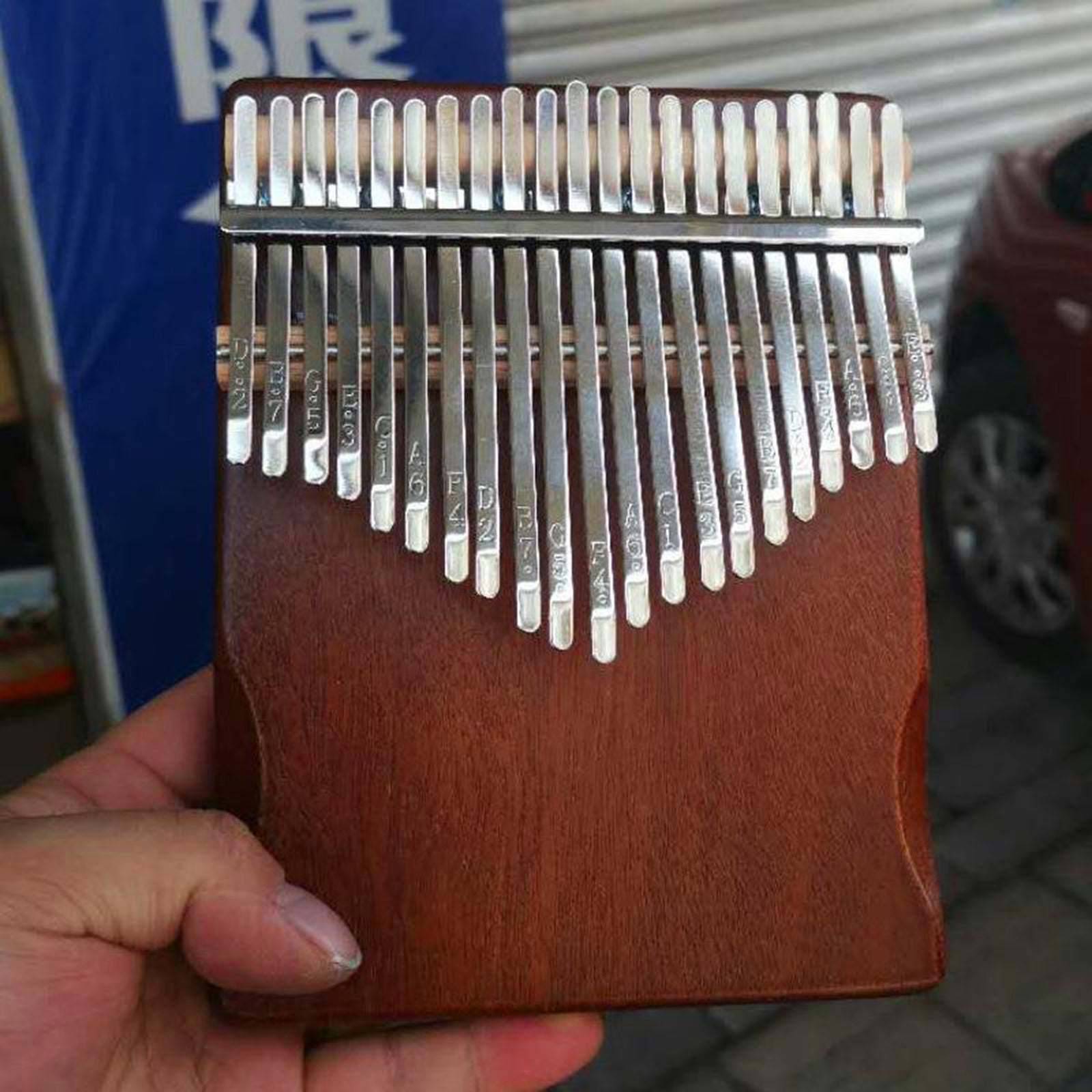 Kalimba Thumb Piano 17 Keys Musical Instruments,Finger Piano Gifts Coffee