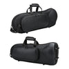 Brass Wind Black Musical Trumpet Case Oxford Gig Bag Black Oxford Fabric