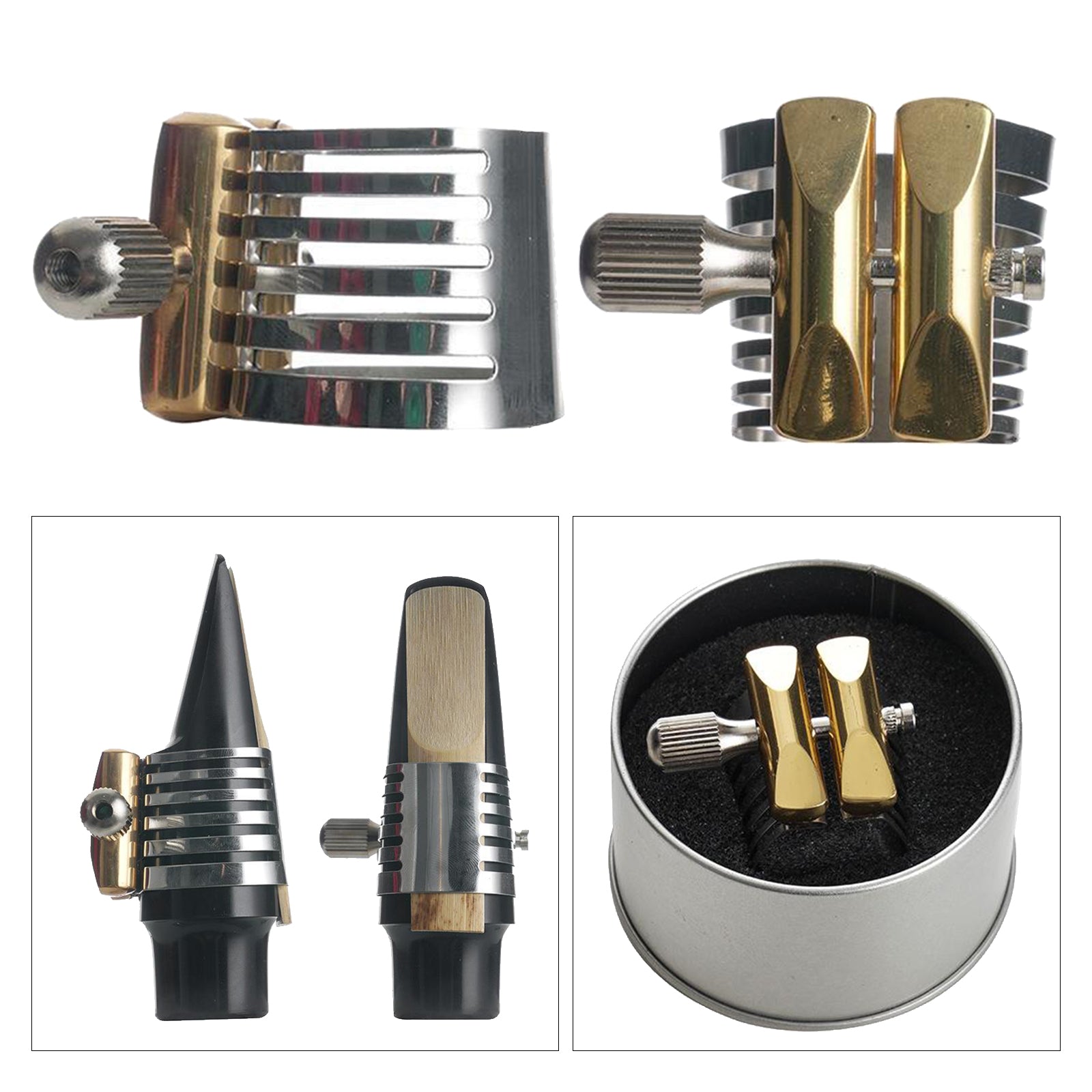 1 Pc Zinc Alloy Sax Ligature for Saxophone Mouthpiece Sax Parts Tenor