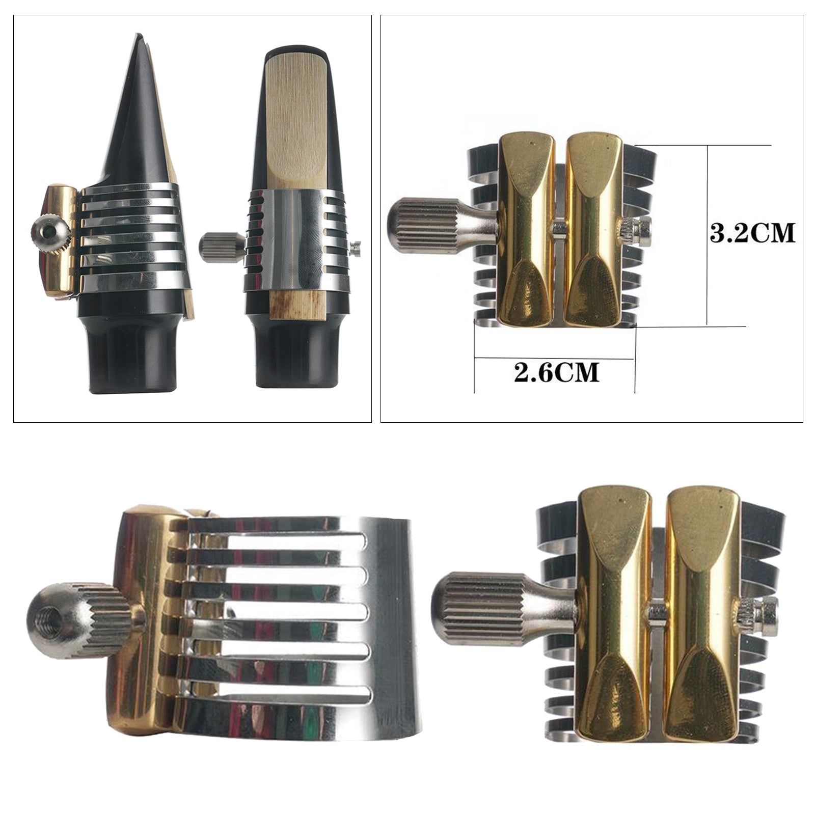 1 Pc Zinc Alloy Sax Ligature for Saxophone Mouthpiece Sax Parts Tenor