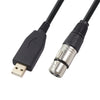 XLR Female to USB Audio Cable USB Converter Adapter for Microphone 6.6ft