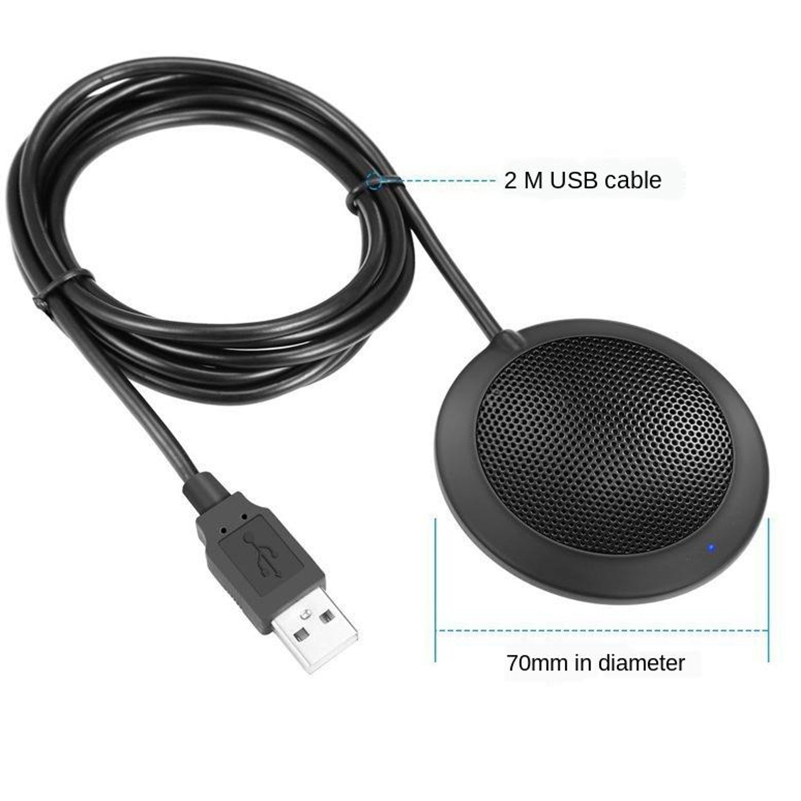 Omni-Directional 360Degree Conference Microphone USB for Desktop Conference