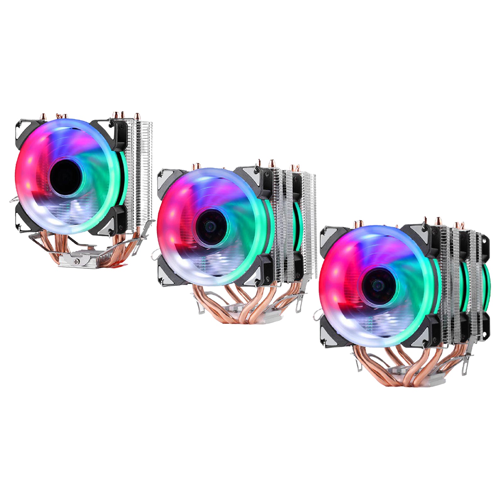 CPU Cooler Dual Cooling Tower RGB Fans for AMD Intel Single tower 1 fan